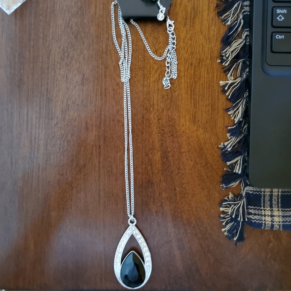 Black stone necklace